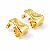 Mireya Wave Hoop Earrings