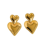 Valentine Layered Heart Earrings