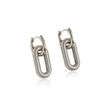 Lyra Double Chain Hoop Earrings