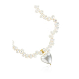 Liana Pearl Heart Choker