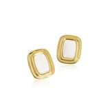 Classic Square Stone Earrings