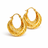 Calista Swirl Hoop Earrings