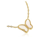 Petite Shell Butterfly Necklace
