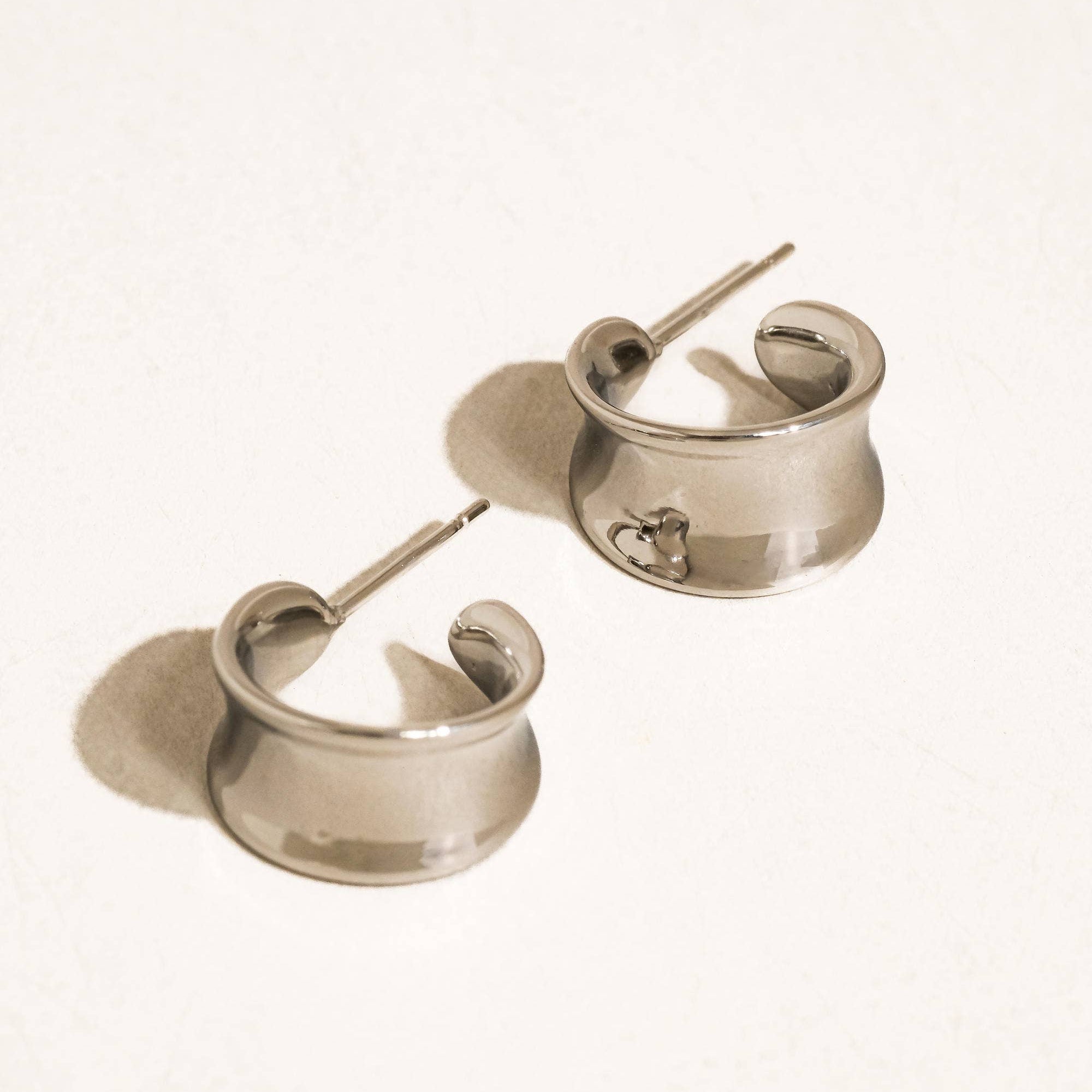 Yvaine Dome Hoop Earrings