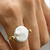 Seraphina Baroque Pearl Ring