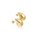 Celeste Large Droplet Huggie Earrings