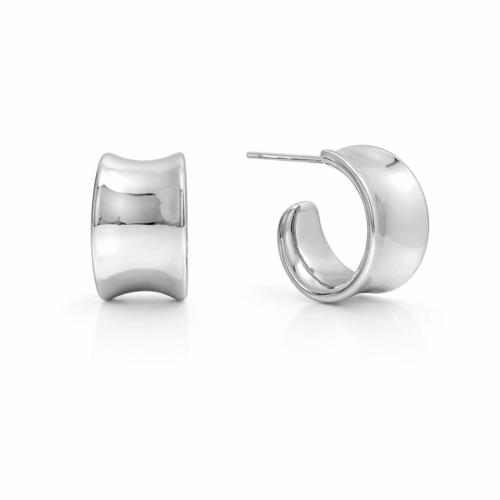 Yvaine Dome Hoop Earrings