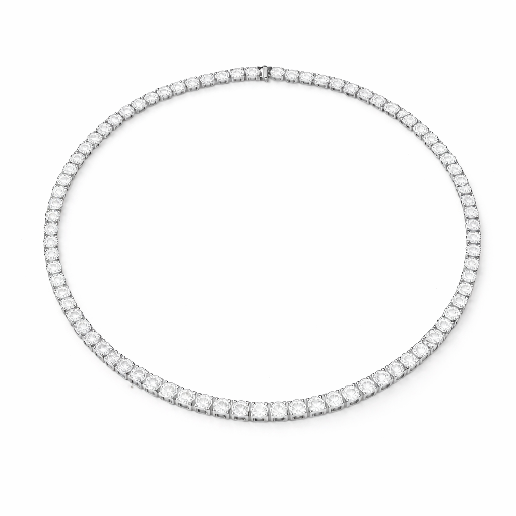 Elena CZ Tennis Necklace