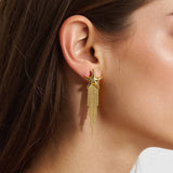 Celeste Star Tassel Earrings