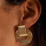 Rhythm Stripe Hoop Earrings