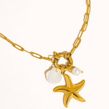 Summer Star and Shell Necklace