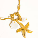 Summer Star and Shell Necklace
