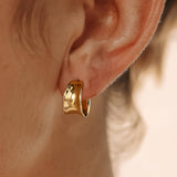 Yvaine Dome Hoop Earrings