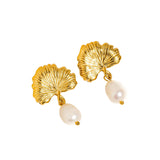 Eliana Floral Pearl Earrings