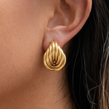 Sienna Teardrop Hoop Earrings