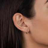 Tiny Ball Hoop Earrings