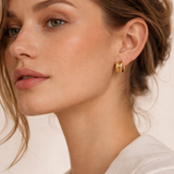 Yvaine Dome Hoop Earrings