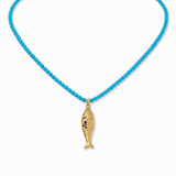 Marina Fish Beaded Necklace