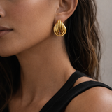 Sienna Teardrop Hoop Earrings