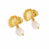 Eliana Floral Pearl Earrings