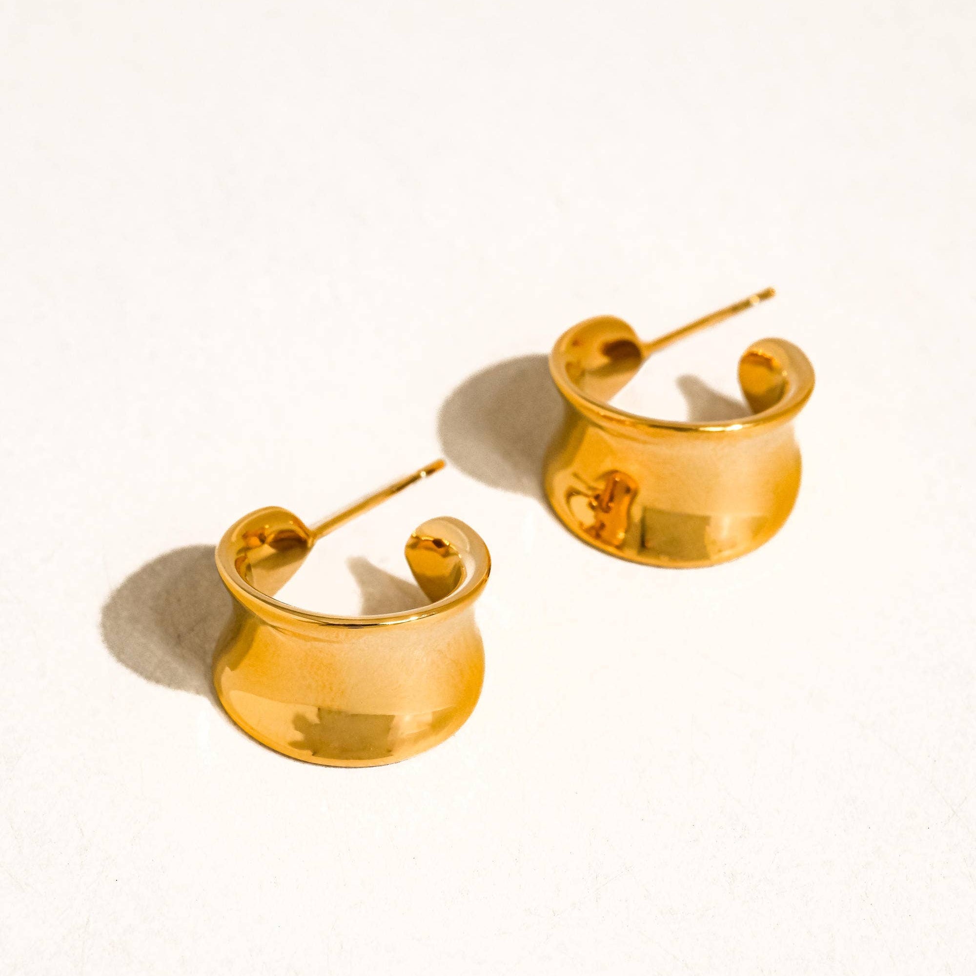 Yvaine Dome Hoop Earrings