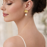 Eliana Floral Pearl Earrings