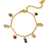 Multi CZ Tassel Bracelet