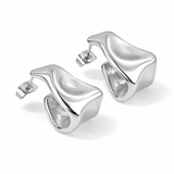 Mireya Wave Hoop Earrings