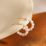 Pearl Hoop Earrings