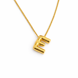 Gold Balloon Initial Necklace