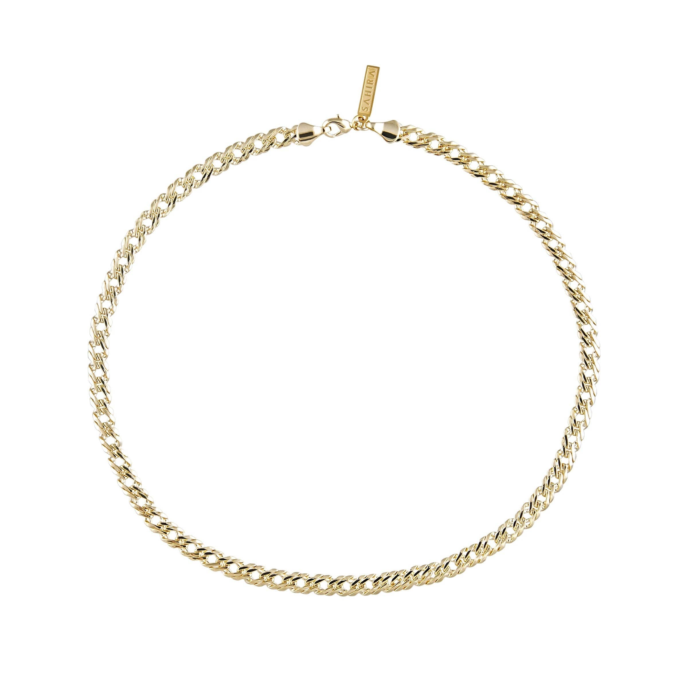 Classic polished band necklace with a smooth, elegant finish, crafted from 18K gold-plated stainless steel. Tarnish-resistant, water-resistant, and hypoallergenic—an everyday essential that pairs effortlessly with any outfit, whether worn solo or layered.