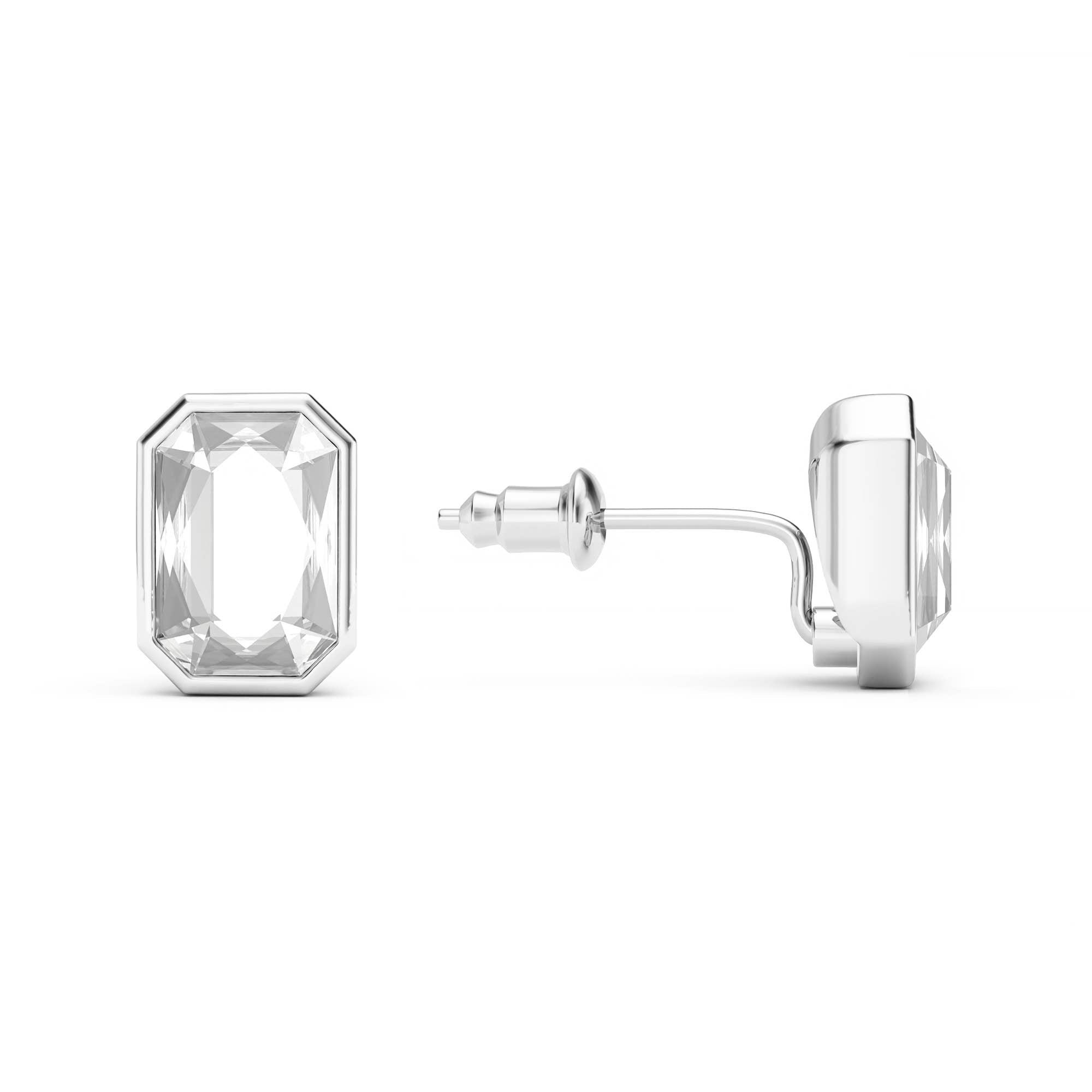 Modern crystal earrings featuring bold octagon-cut stones that symbolise limitlessness, set in polished 18K gold-plated stainless steel. Designed for timeless sophistication with a contemporary edge. Hypoallergenic, water- and tarnish-resistant—perfect for elevating everyday looks or special night-out ensembles.