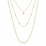 Celestial Triple Star Necklace
