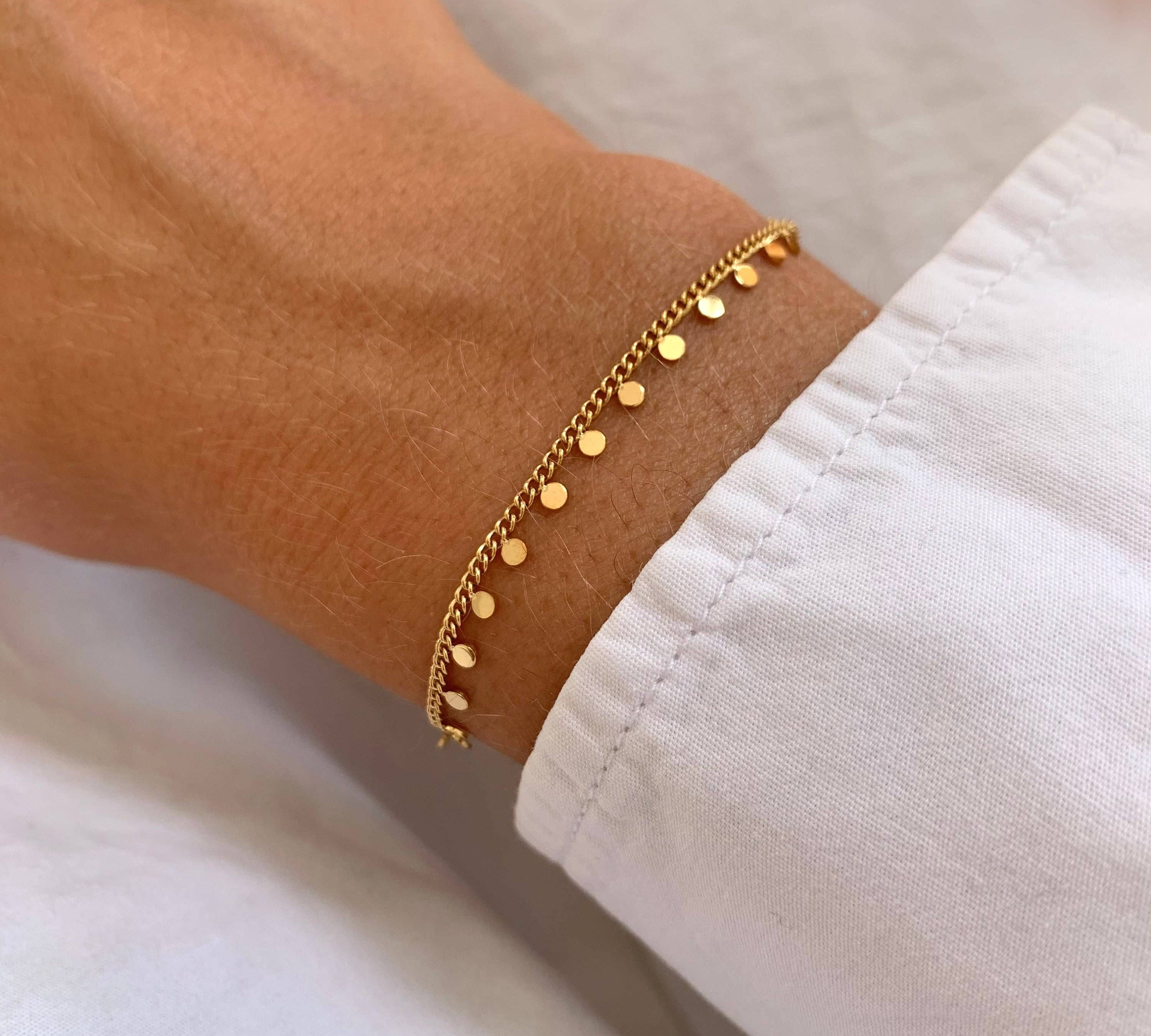 Delicate Chain Bracelet. Gold-plated, hypoallergenic & tarnish-resistant