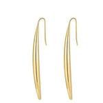 Elegant drop earrings with a graceful, feminine silhouette that adds timeless charm to any outfit. Crafted from 18K gold-plated stainless steel, these hypoallergenic, water- and tarnish-resistant earrings are perfect for both special occasions and polished everyday style.