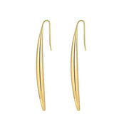 Elegant drop earrings with a graceful, feminine silhouette that adds timeless charm to any outfit. Crafted from 18K gold-plated stainless steel, these hypoallergenic, water- and tarnish-resistant earrings are perfect for both special occasions and polished everyday style.
