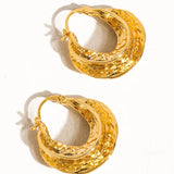 Calista Swirl Hoop Earrings
