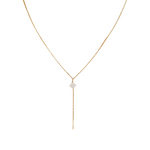 Delicate necklace crafted from fine stainless steel, featuring a white mother-of-pearl clover charm as a modern symbol of luck and elegance. Hypoallergenic, water- and tarnish-resistant—perfect for everyday wear or gifting someone special.