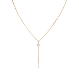 Delicate necklace crafted from fine stainless steel, featuring a white mother-of-pearl clover charm as a modern symbol of luck and elegance. Hypoallergenic, water- and tarnish-resistant—perfect for everyday wear or gifting someone special.