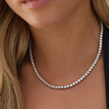Elena CZ Tennis Necklace