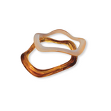Wave Resin Bangle Set