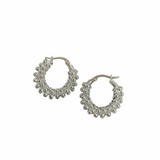 Simple dainty stud earrings crafted from a brass base with sterling silver plating. Hypoallergenic, water- and tarnish-resistant—perfect for everyday sophistication and effortless wear with a secure backing for comfortable all-day use.