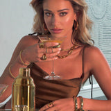 Sleek link chain necklace crafted from premium stainless steel with a polished gold finish, designed for effortless everyday layering. Hypoallergenic, water- and tarnish-resistant—perfect for adding just the right amount of shine to any look, from casual brunch to evening out.