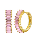 Brooklyn Heart Hoop Earrings
