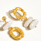Mismatched Natural Pearl Earrings