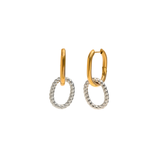 Amara Double Chain Hoop Earrings