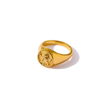 Angel Geometric Cocktail Ring