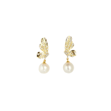 Aurelia Butterfly Wing Pearl Earrings