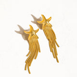 Celeste Star Tassel Earrings