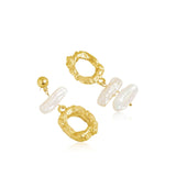 Mismatched Natural Pearl Earrings